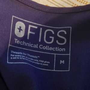Purple FIGS Scrub Top